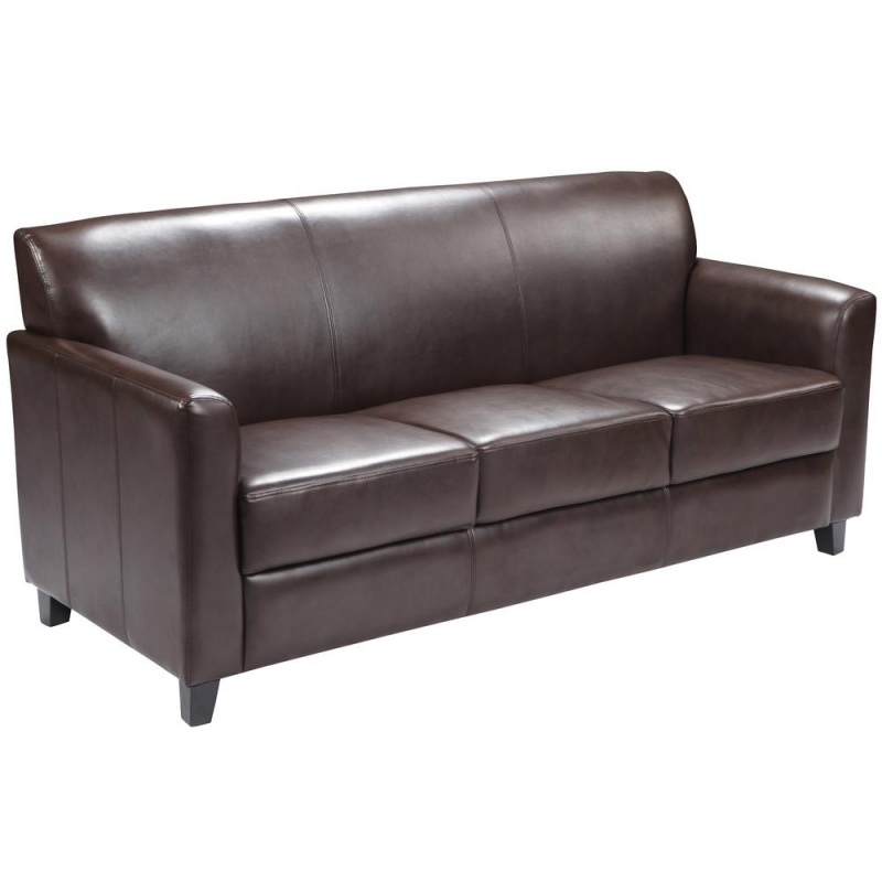 Diplomat Brown Leathersoft Sofa