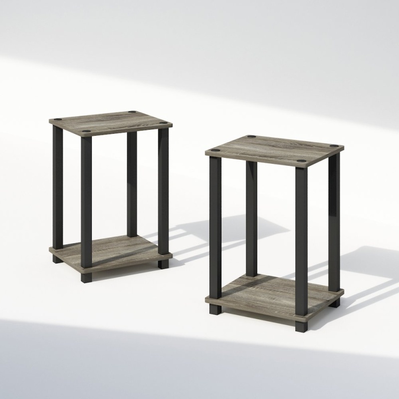 Simplistic Compact Bedside Table, Set of 2