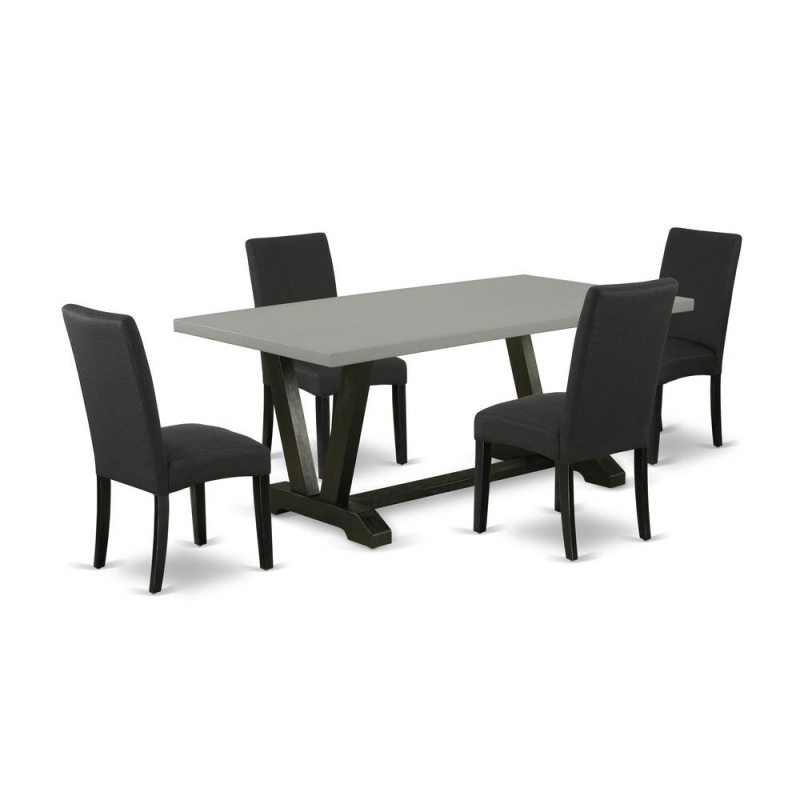 East West Furniture 5-Piece Dining Room Set