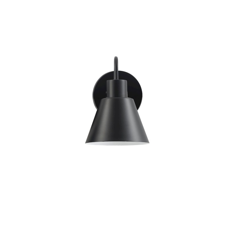 1 Light Wall Sconce in Matte Black