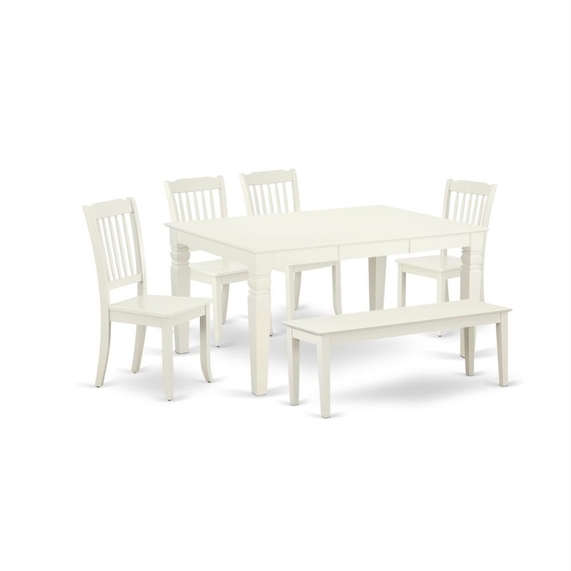 East West Furniture 6-Pieces Kitchen Table Set