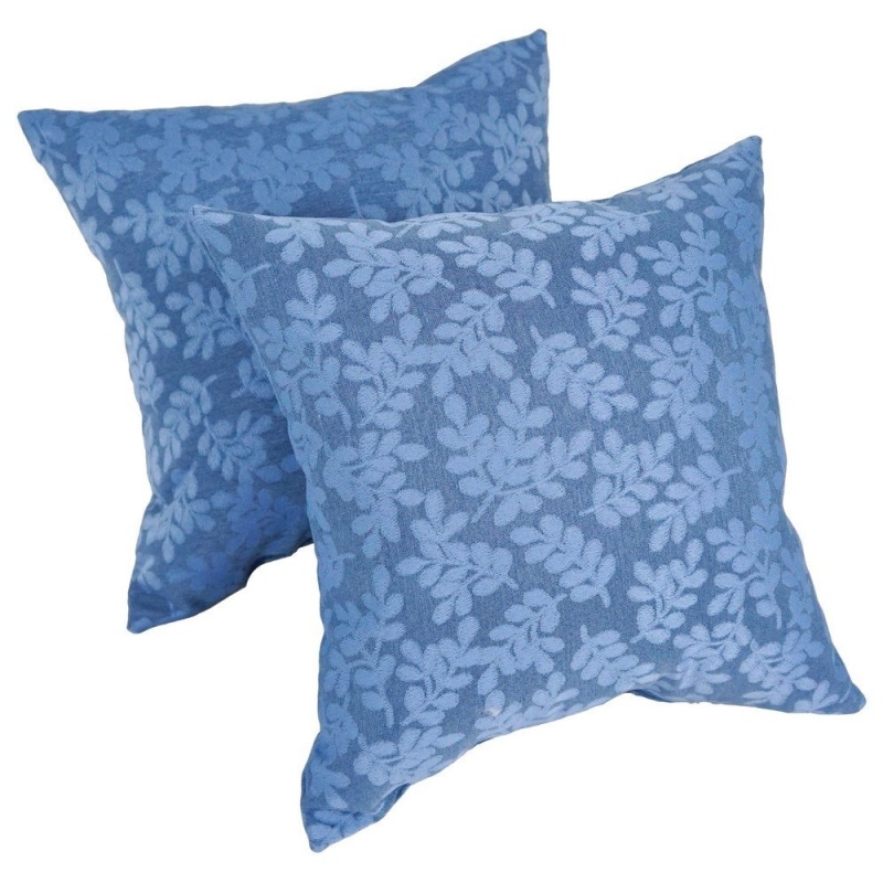 Blaziing Needles 17-Inch Outdoor Spun Polyester Throw Pillows (Set of 2)