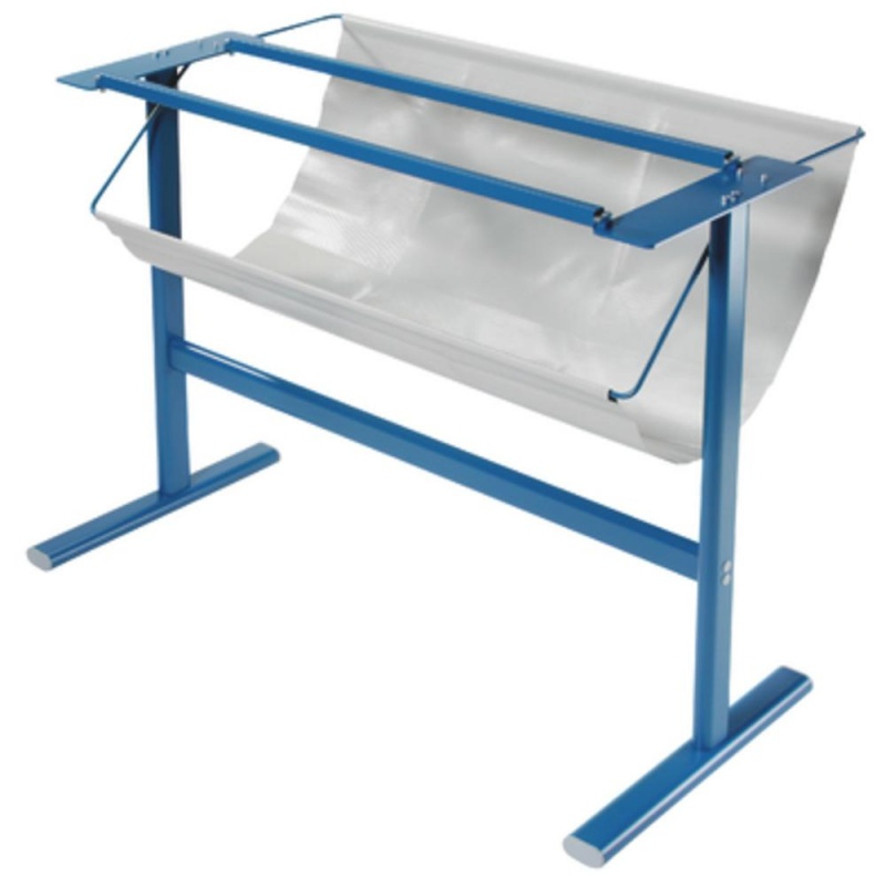 Dahle Rotary Trimmer Stand - 34.5" Height X 14" Width - Steel, Vinyl - Blue
