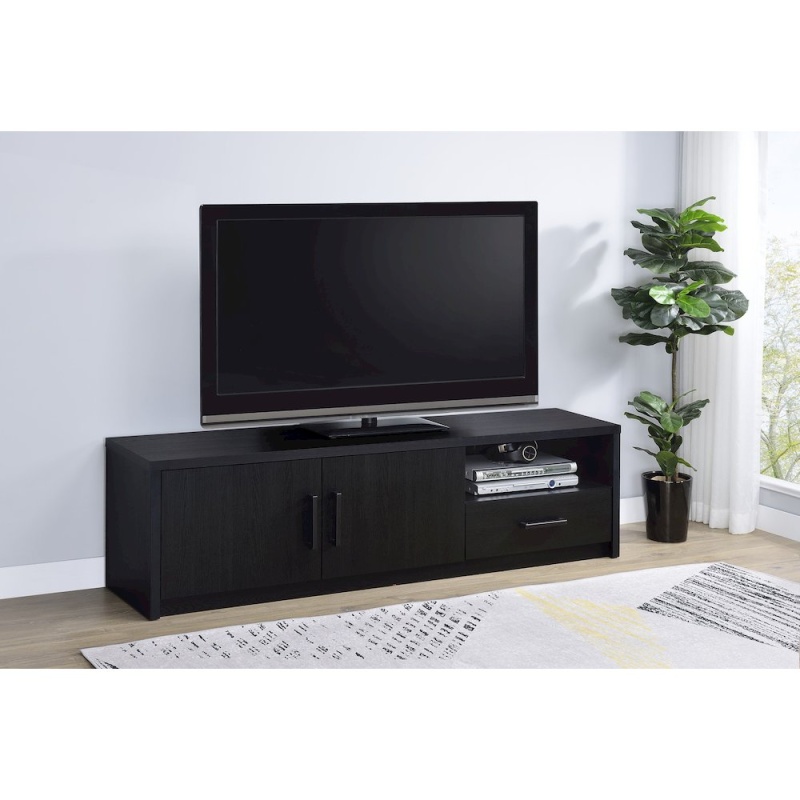 Murray 70-Inch 2-Door TV Stand Media Console Black