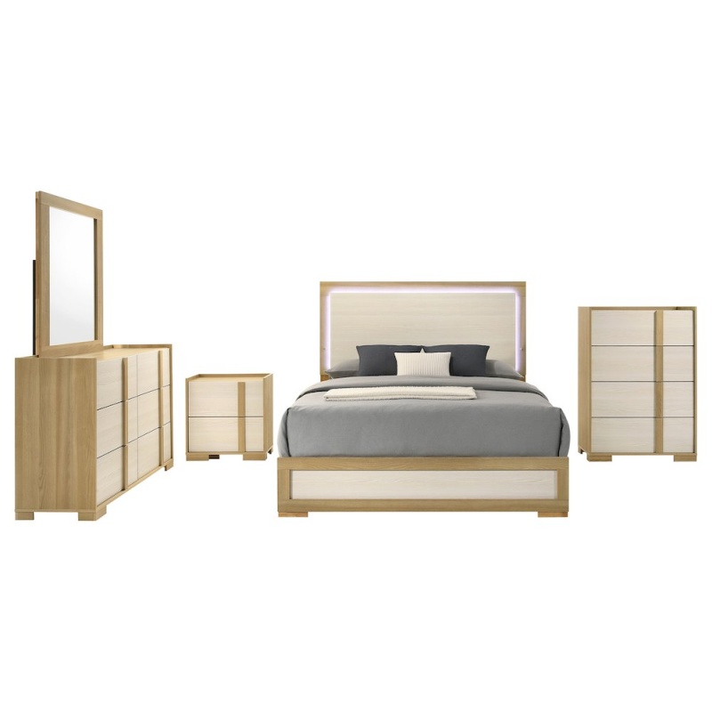 Hyland 5-Piece Queen Bedroom Set Natural