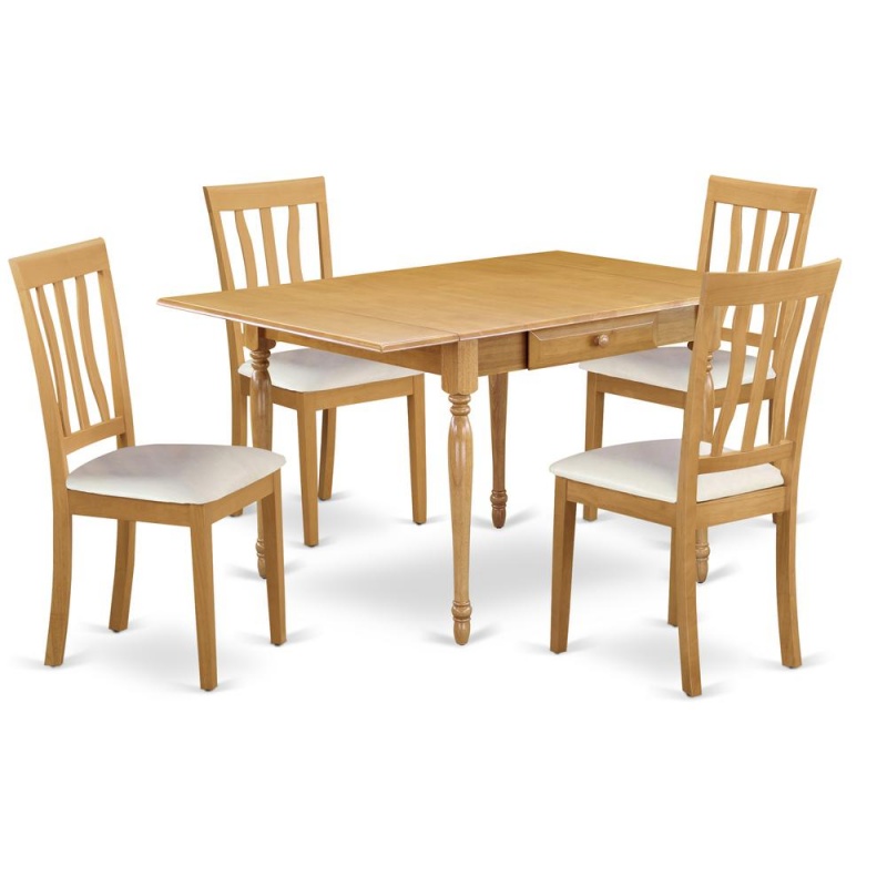 East West Furniture Oak Dining Room Set