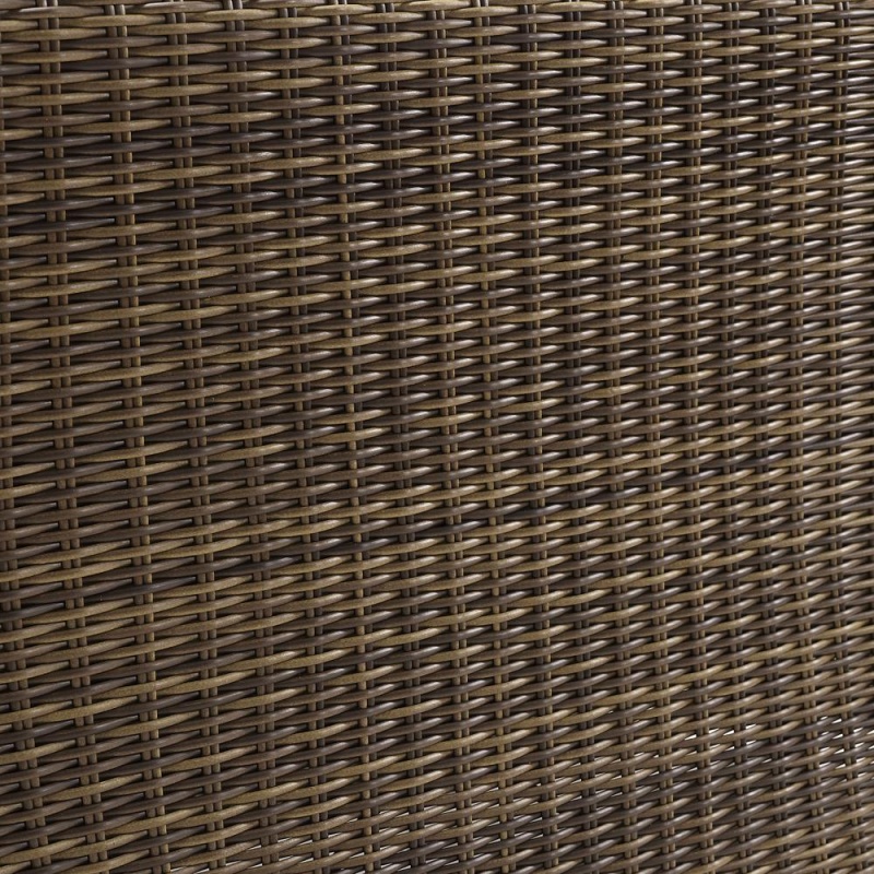 Bradenton Outdoor Wicker Sofa Sand/Weathered Brown