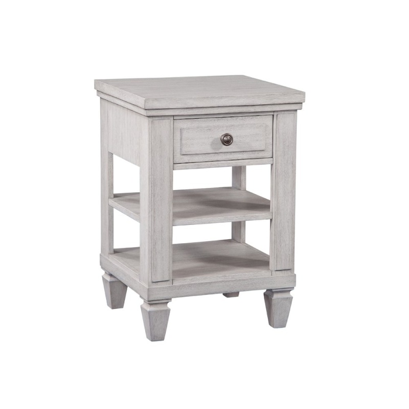 Salter Path 1-Drawer Nightstand - White With Grain