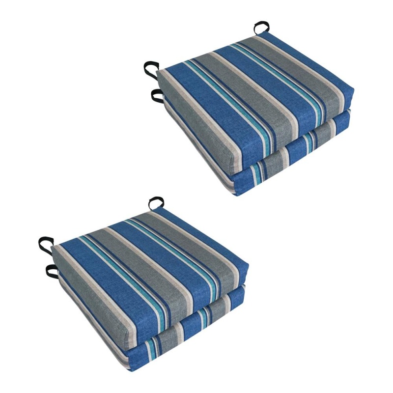Set Of 4 Outdoor Chair Cushions, Sovaro Denim