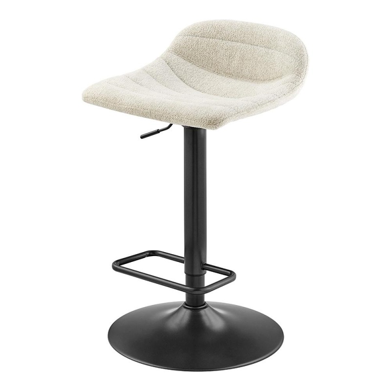 Koa Boucle Gaslift Swivel Bar Stool, Set of 2