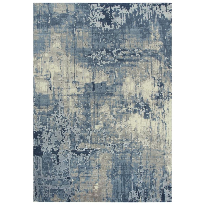 Hybrid Cut Pile Wool/ Tencel Rug, 10' X 13'