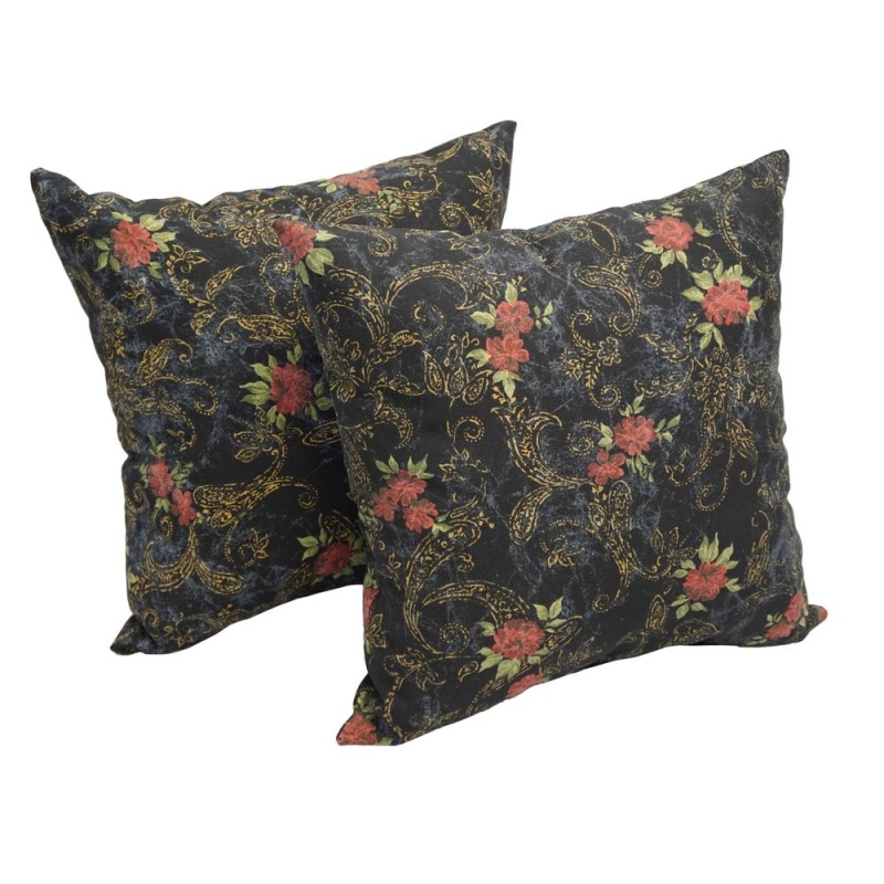 17-Inch Jacquard Throw Pillows With Inserts (Set Of 2) 9910-S2-Id-019