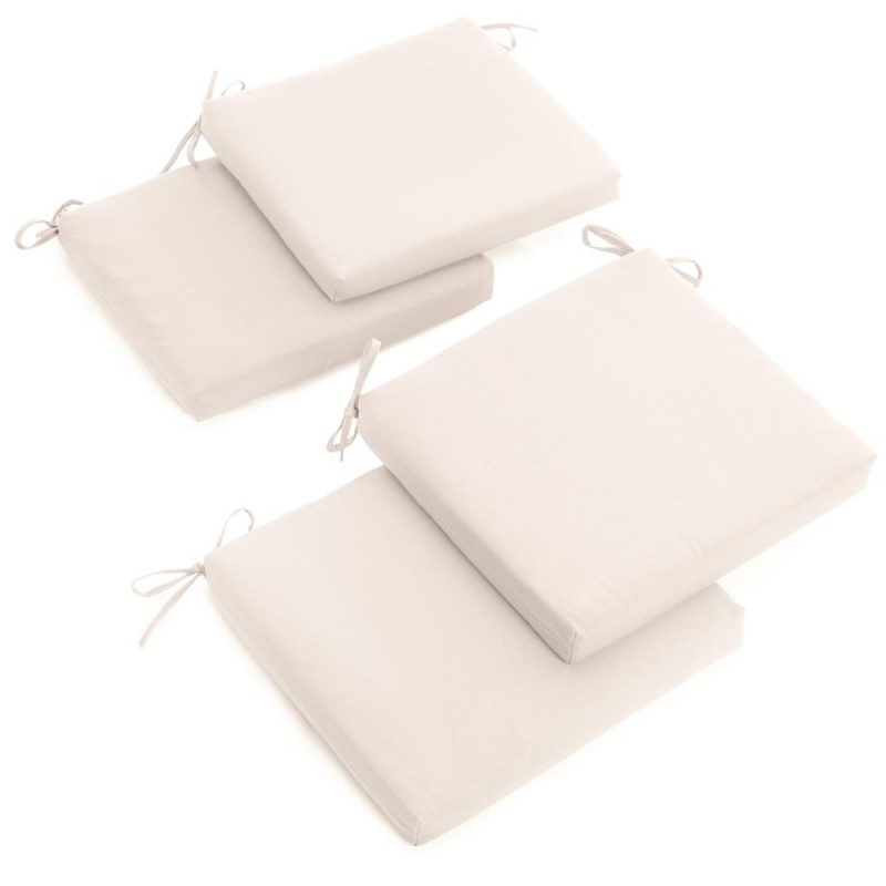 20-Inch By 19-Inch Twill Chair Cushion (Set Of Four)