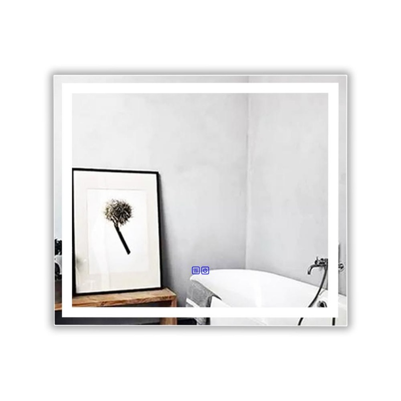 Chloe Lighting Luminosity Back Lit Rectangular Touchscreen Led Mirror 3 Color Temperatures 3000K-6000K 28" Wide
