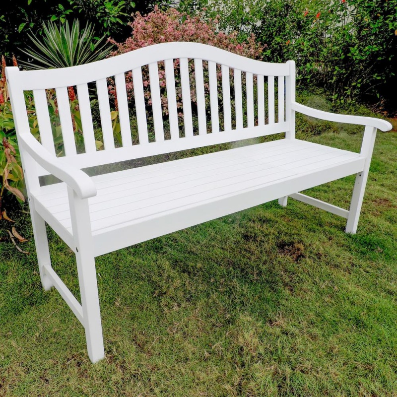 Royal Fiji Acacia 59-Inch Camel Back 3-Seater Bench