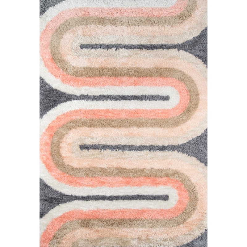 Modern Rectangle Area Rug, Multi, 3'6" x 5'6"