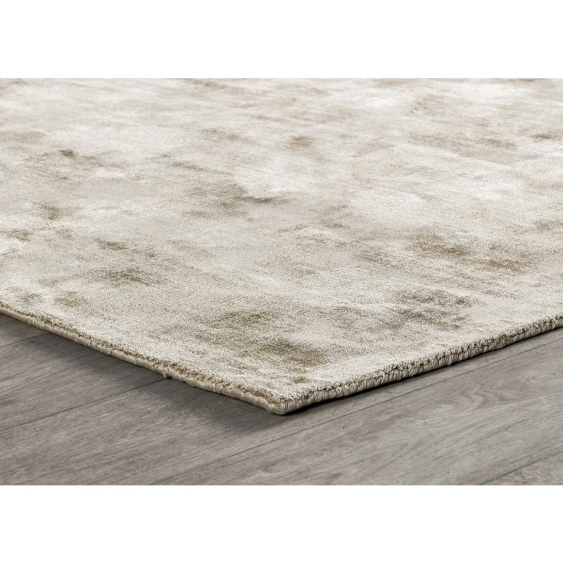 Cameron Hand-Woven Distressed Viscose Area Rug Desert Sand, By Kosas Home