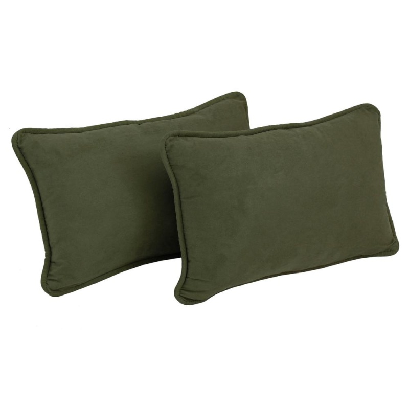 20-Inch by 12-Inch Microsuede Back Support Pillows