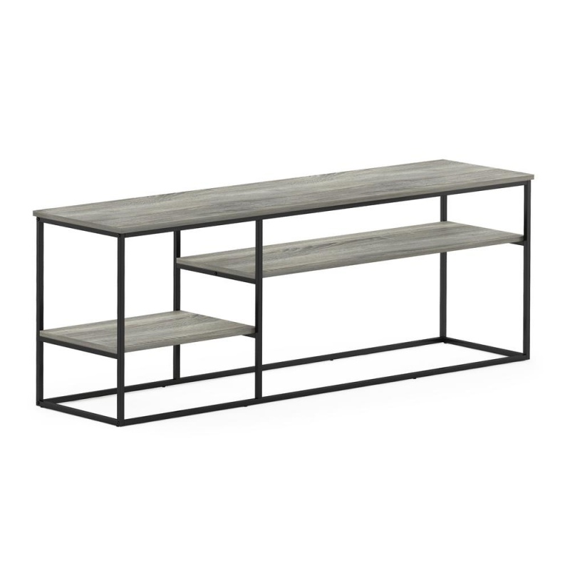 Furinno Moretti Modern Lifestyle Tv Stand For Tv Up To 65 Inch, French Oak Grey