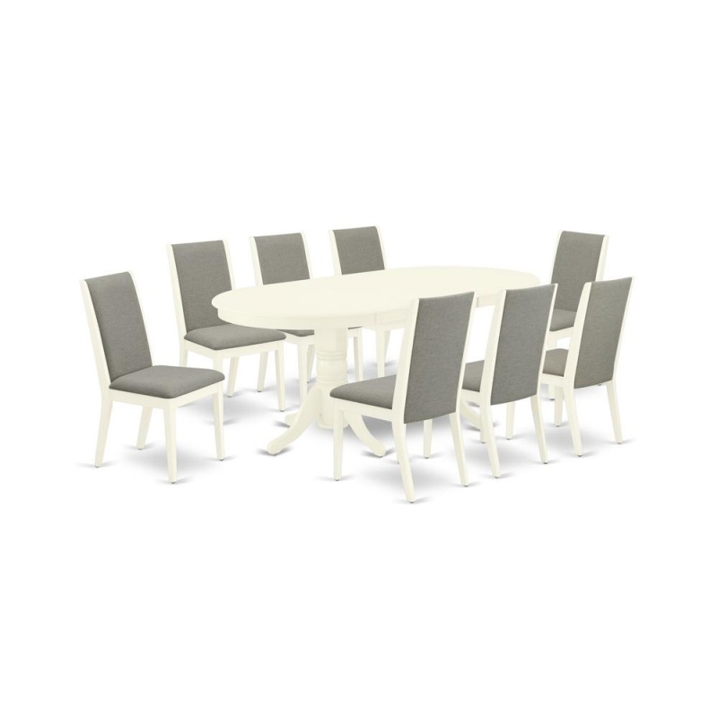 Dining Room Set Linen White, Vala9-Lwh-06
