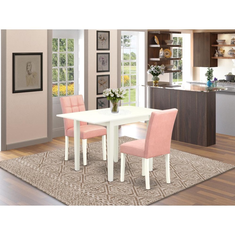 3 Piece Mid-Century Dining Table Set