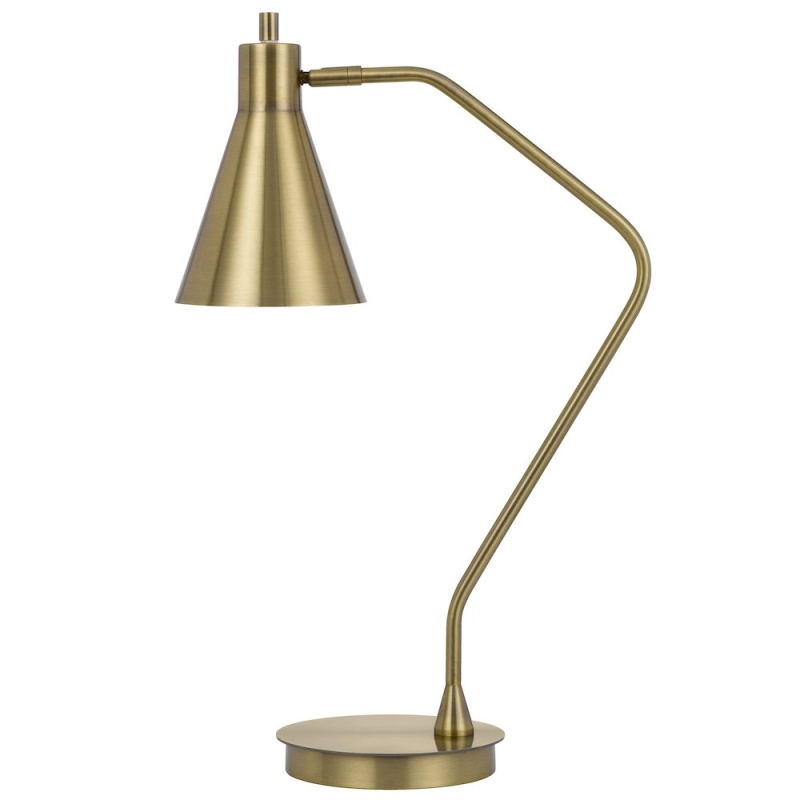 Type A LED Bulb 12W Max Capstone Task Metal Table Lamp With Swivel Shade