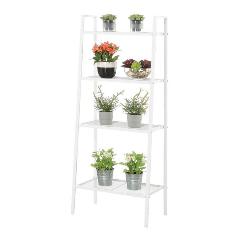 Designs2go 4 Tier Metal Plant Stand White