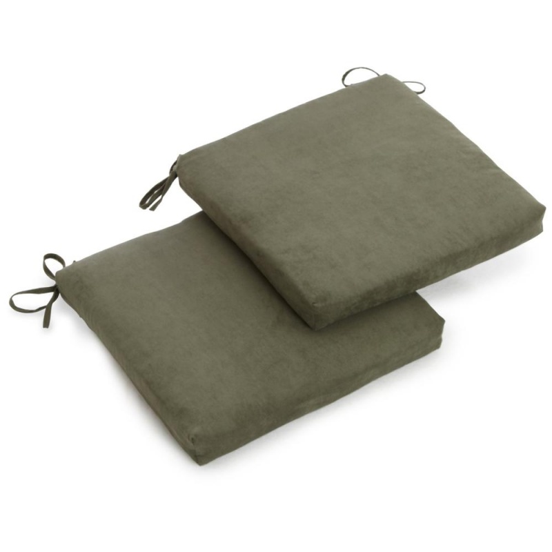 20-Inch by 19-Inch Spun Polyester Chair Cushion (Set of Two)