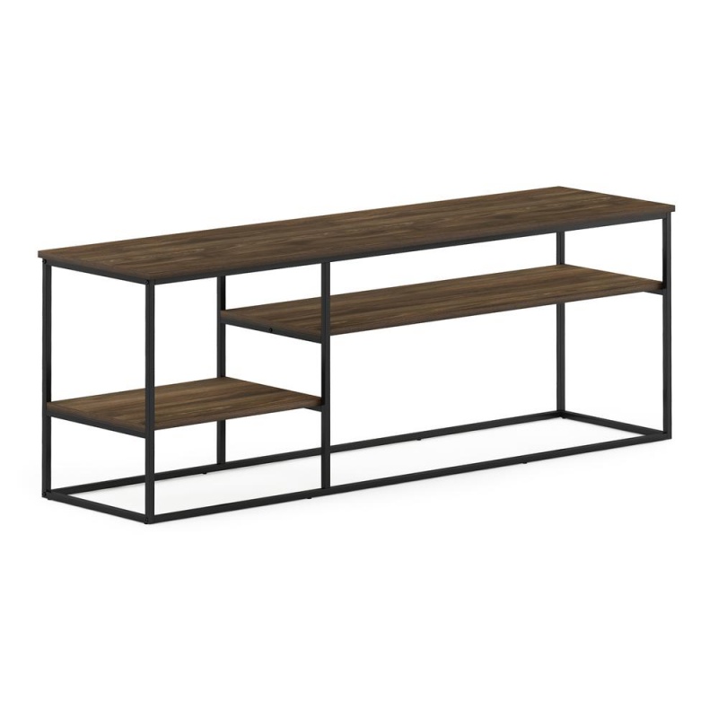 Furinno Moretti Modern Lifestyle Tv Stand For Tv Up To 65 Inch, Columbia Walnut