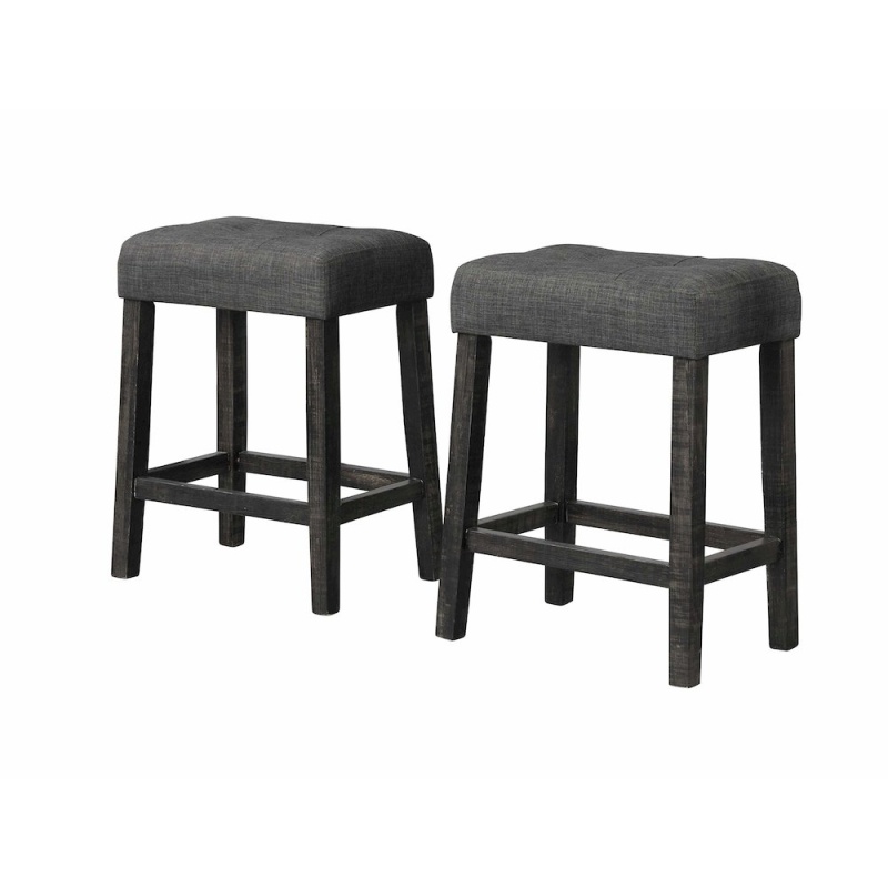 Best Master Furniture Yosef 24" Wood Counter Stool (Set of 2)