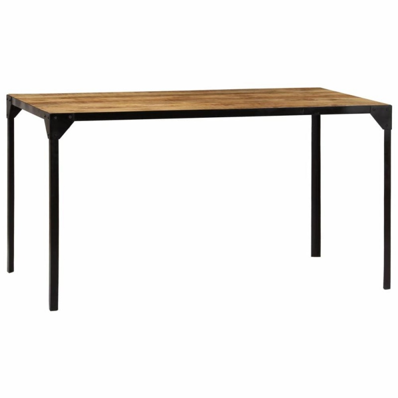 Vidaxl Dining Table 55.1"X31.5"X29.9" Solid Mango Wood