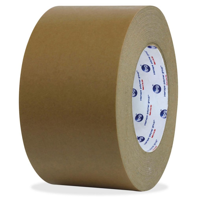 Ipg Medium Grade Flatback Tape - 60 Yd Length X 2" Width - Synthetic Rubber Backing - 24 / Carton - Brown