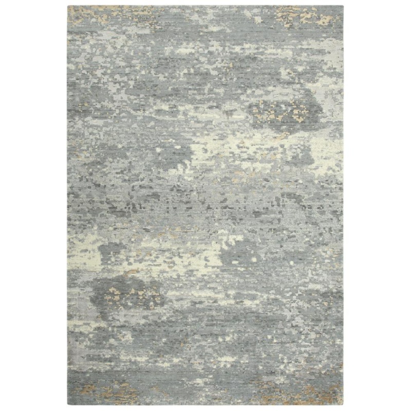 Hybrid Cut Pile Wool/Tencel Rug, 5' x 8'