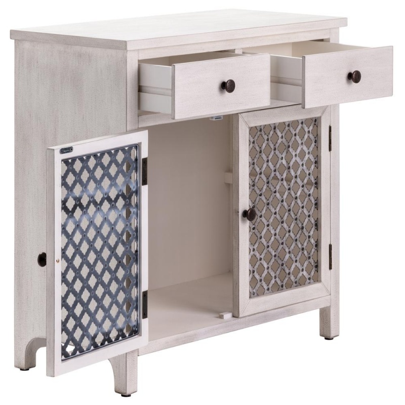 Macy Wood And Metal Cabinet