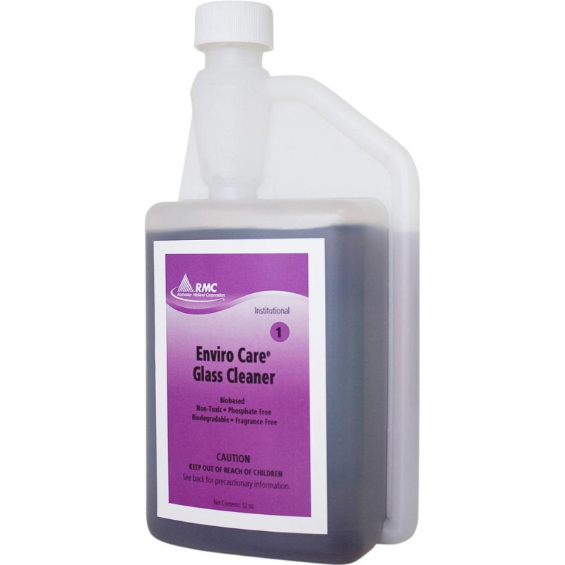 Rmc Enviro Care Glass Cleaner - Concentrate Liquid - 32 Fl Oz (1 Quart) - 6 / Carton - Purple