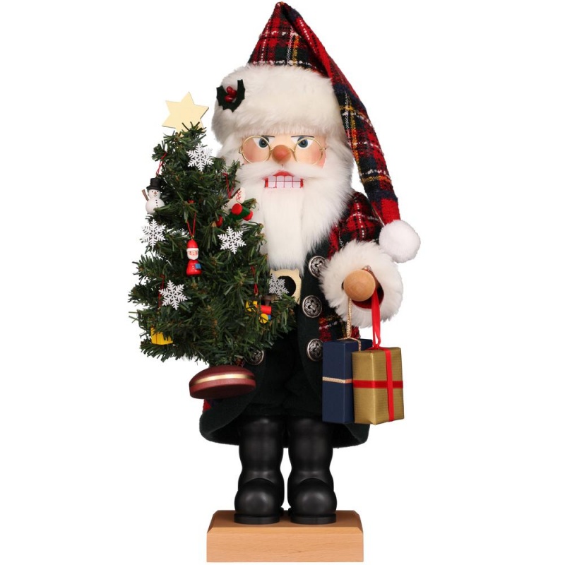 Christian Ulbricht Nutcracker - Santa With Christmas Tree - 19.25"H X 8.9"W X 7.5"d