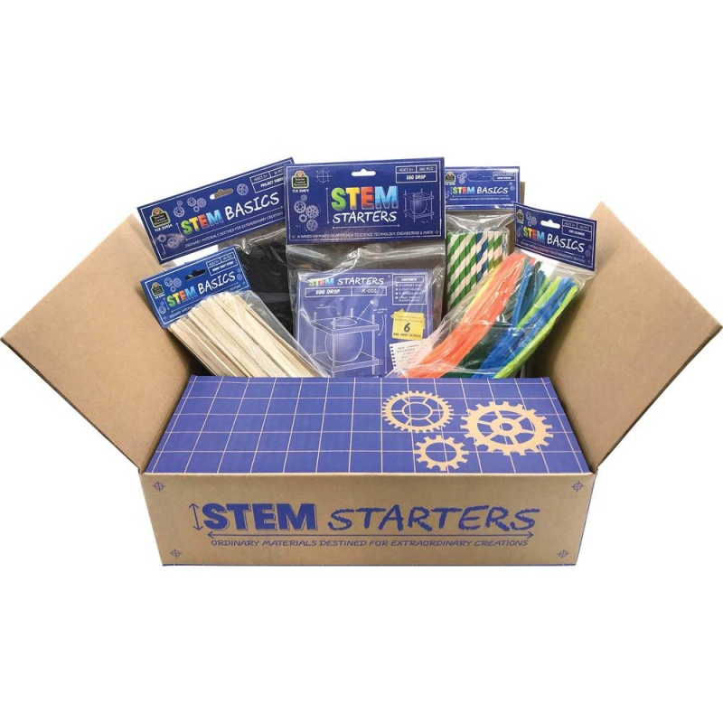 Teacher Created Resources Stem Starters Activity Kit - Project, Student, Education, Craft - 4"Height X 11"Width X 13.50"Length - 1 / Kit - Multi