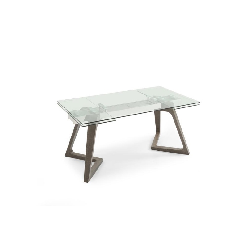 Delta Extendable Dining Table In Gray
