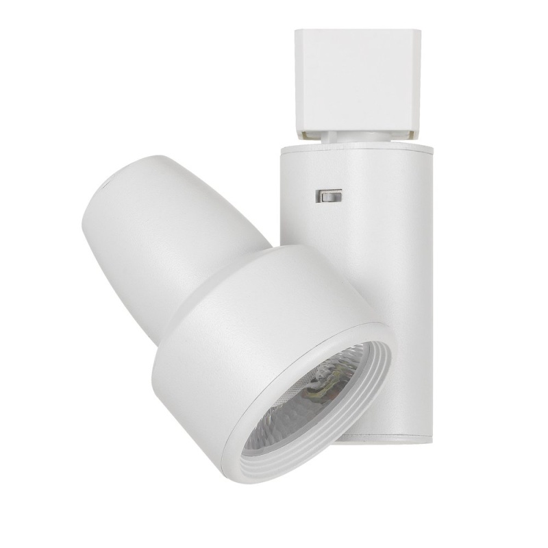Integrated Dimmable 20W Led Track Fixture With 3 Level Temperature Control. 2700K/3000K/4000K., White
