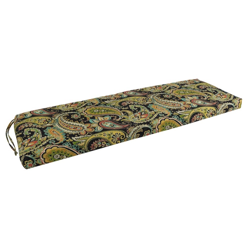 60-Inch by 19-Inch Patterned Outdoor Bench Cushion