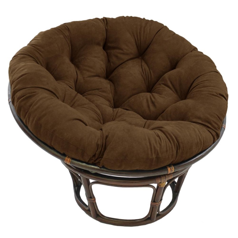 44-Inch Solid Microsuede Papasan Cushion