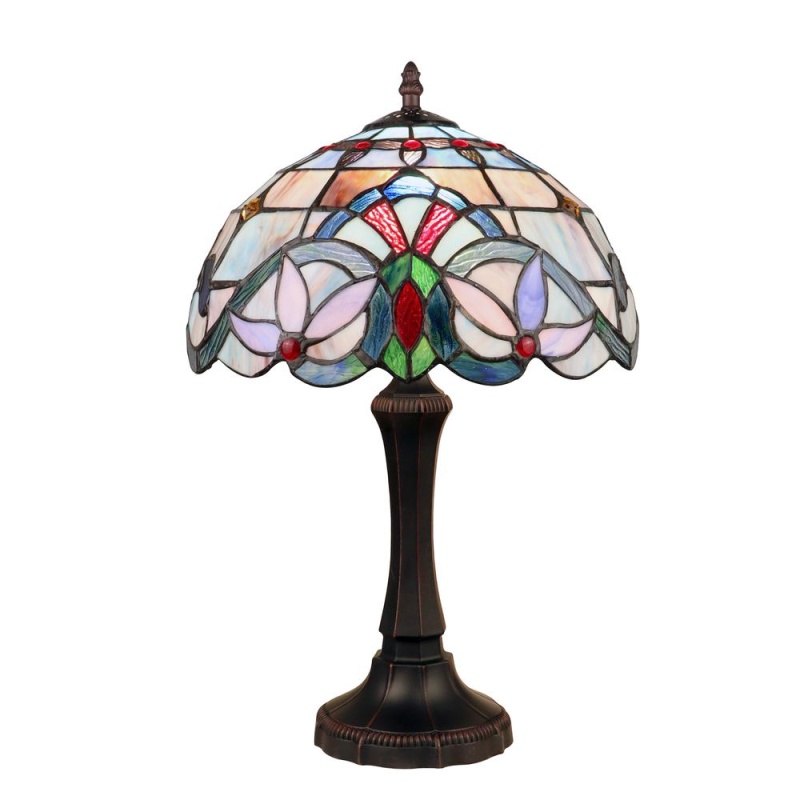 Chloe Lighting Grenville Victorian-Style Dark Bronze 1 Light Table Lamp 12" Wide