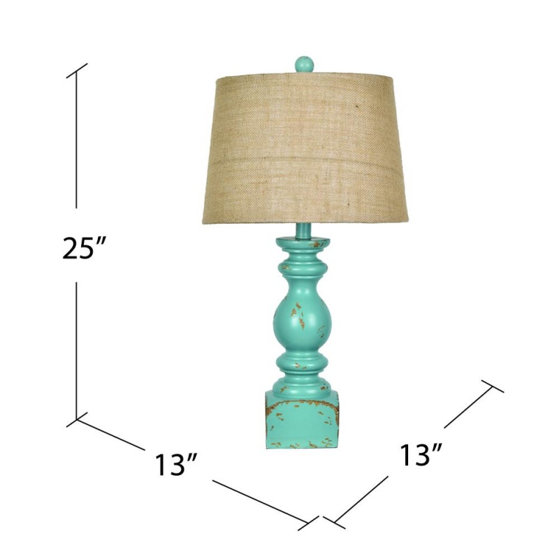 25" Poly Table Lamp, 1 Pc Ups Pk
