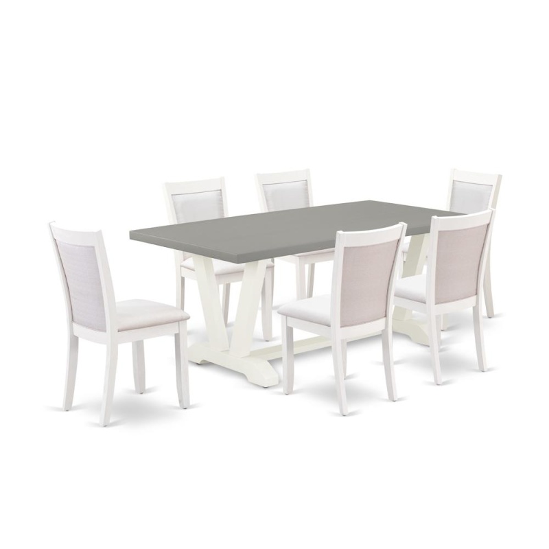 East West Furniture 7-Pc Dining Set