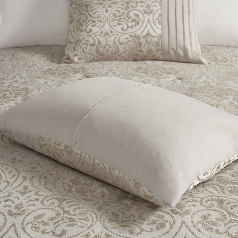 12 Piece Jacquard Comforter Set With Bed Sheets