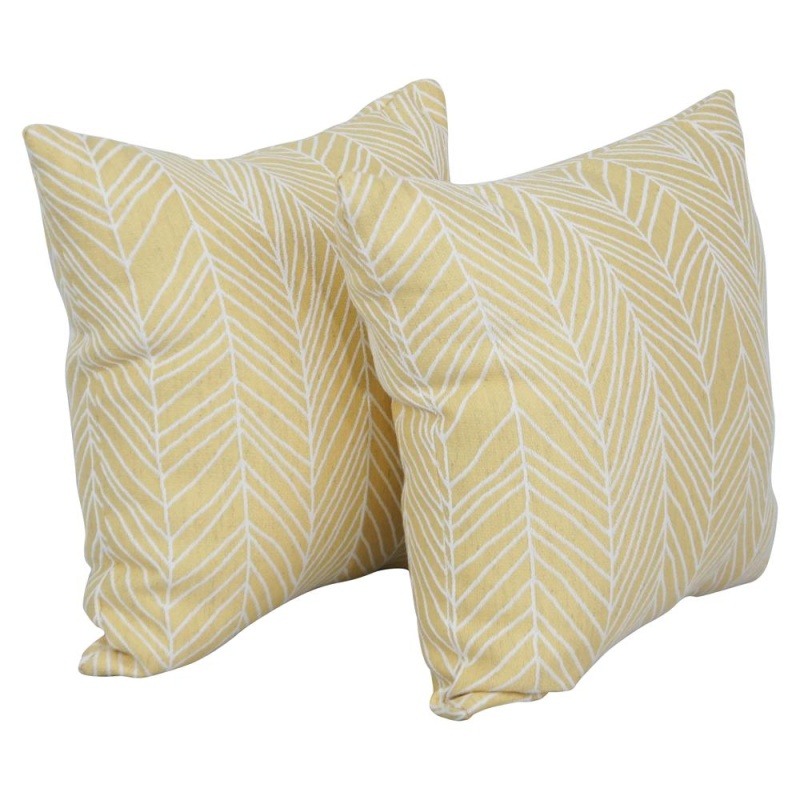 17-Inch Jacquard Throw Pillows With Inserts (Set Of 2) 9910-S2-Id-139