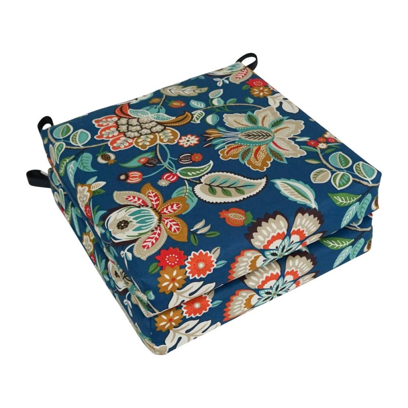 16-Inch Outdoor Cushions, Telfair Peacock Set Of 2