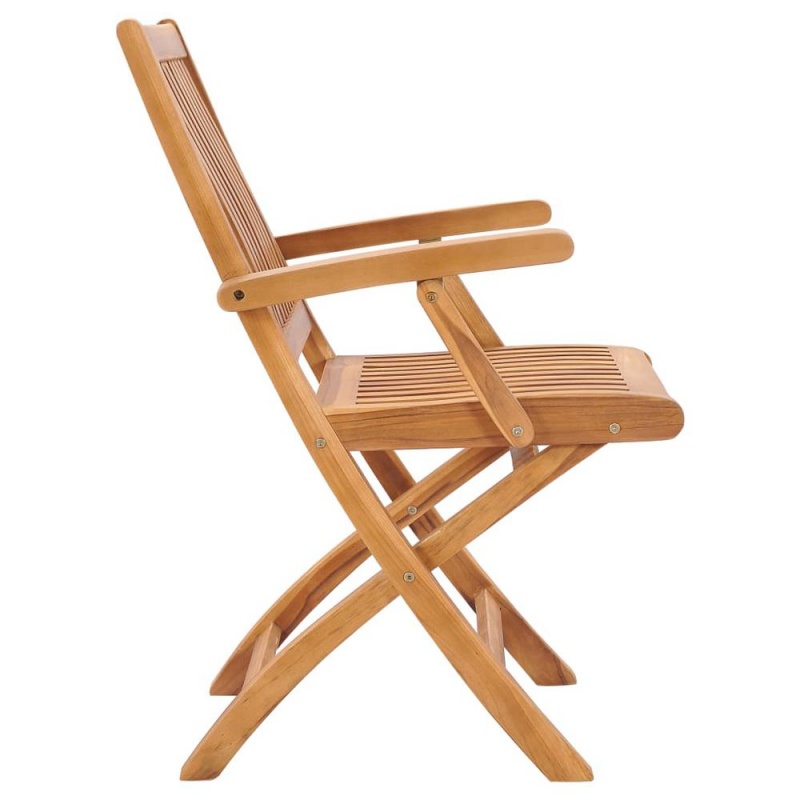 Vidaxl Folding Garden Chairs 2 Pcs Solid Teak Wood 5104