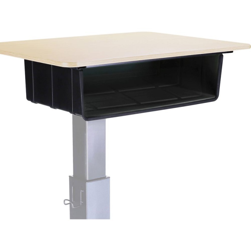 Lorell Sit-To-Stand School Desk Large Book Box - Large X 20" Width X 15" Depth X 5" Height - Black