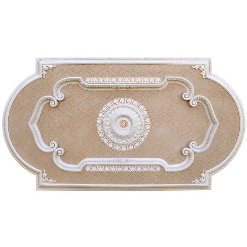 Blanco Rectangular Chandelier Ceiling Medallion 94 Inches